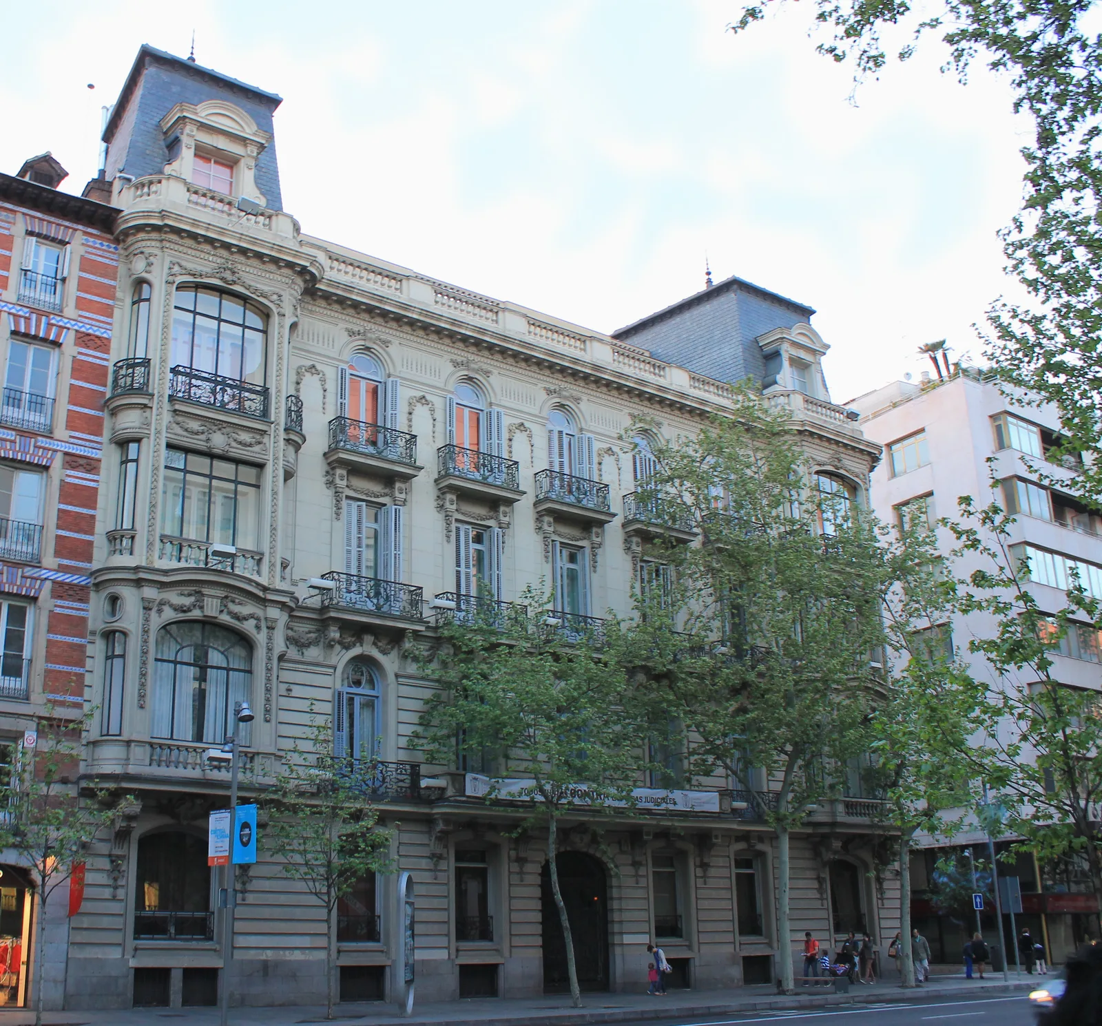 Fachada de la Casa-palacio del Marqués de Portago, sede del Ilustre Colegio de la Abogacía de Madrid