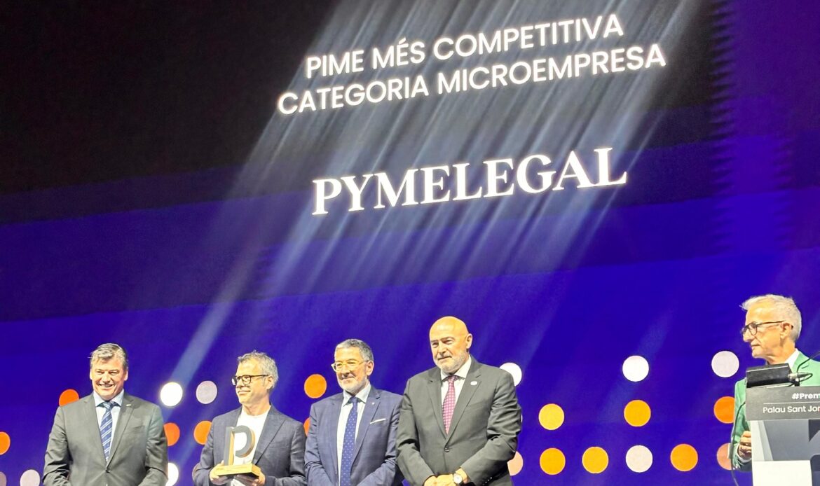 PymeLegal recibe el Premio PIMEC 2024 a la microempresa más competitiva en su 38ª edición