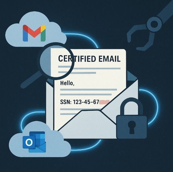 Legalpin alerta que un email certificado puede exponer datos de terceros