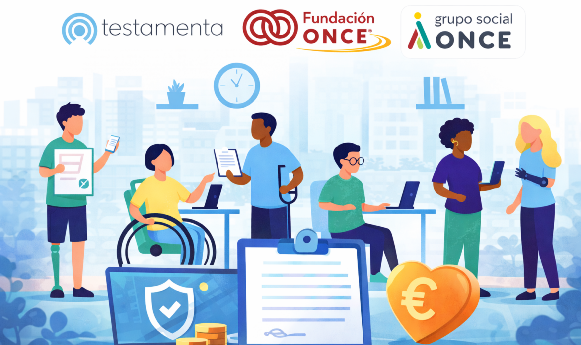 Testamenta y Fundación ONCE lanzan testamentos gratuitos con legado solidario