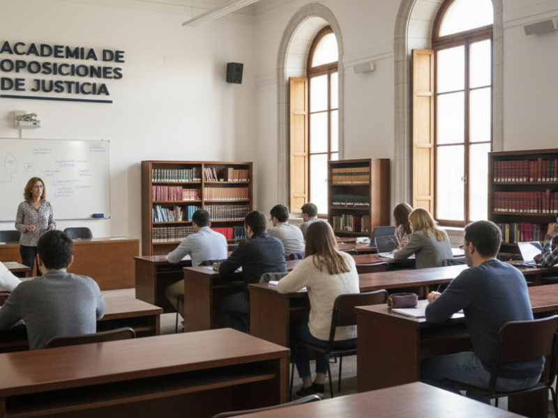 Oposiciones de Justicia online desde 59€: academiaoposiciones.es prepara Auxilio Judicial, Tramitación, Gestión Procesal y LAJ