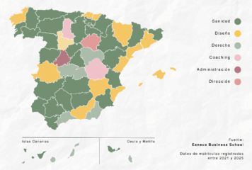 Mapa de la formación online en España: el estudio de Esneca Business School revela qué estudian los adultos españoles y desde dónde