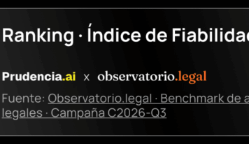 Prudencia.ai se sitúa como la IA jurídica más fiable de España en el ranking de Observatorio Legal