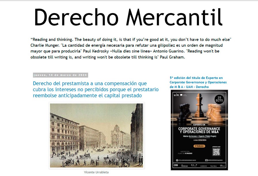 EL Blog Derecho Mercantil
