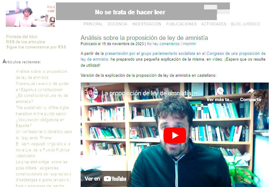 EL Blog de «No se trata de hacer leer»