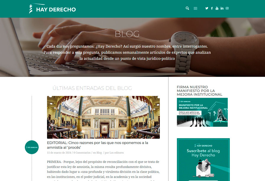 El Blog de ¿Hay derecho?